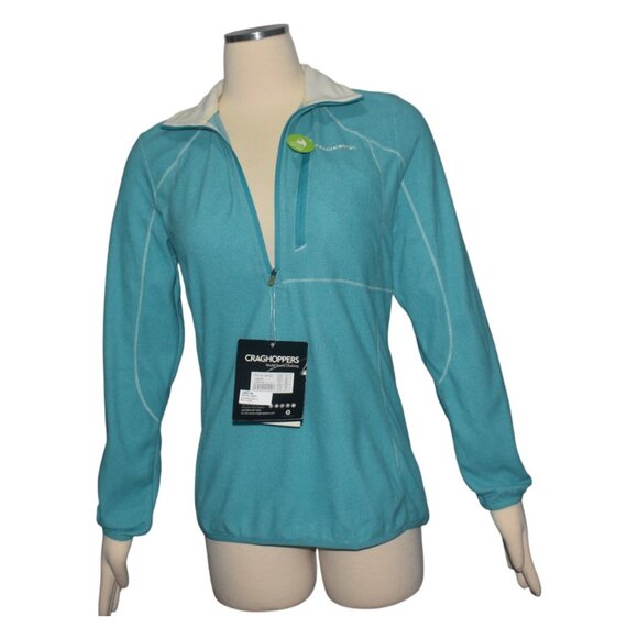 Craghoppers Travel Clothing Aqua Lagoon Microfleece Zip Front Jogger Sweatshirt - Picture 3 of 11